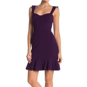 Allen Schwartz Purple Amelia Bustier Dress
